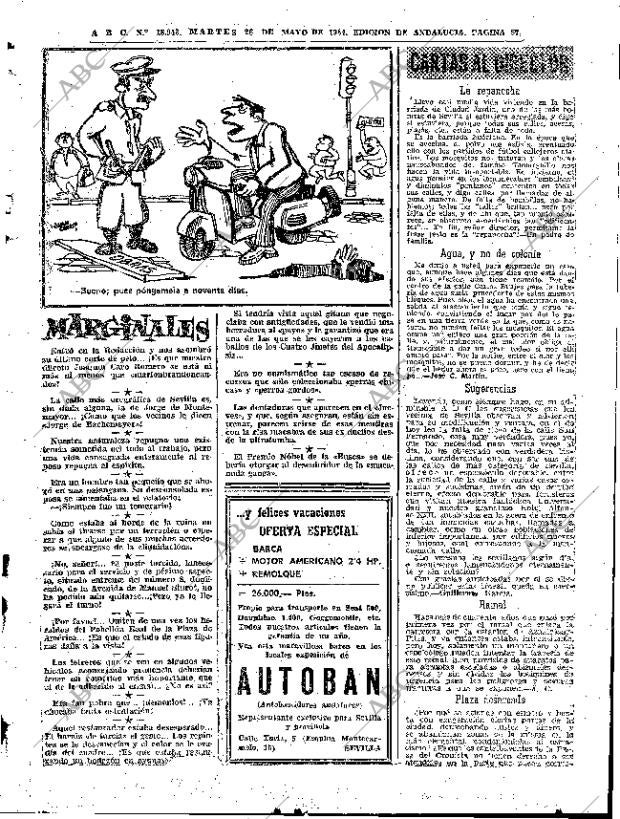 ABC SEVILLA 26-05-1964 página 57