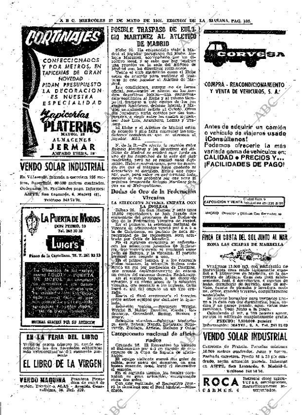 ABC MADRID 27-05-1964 página 104