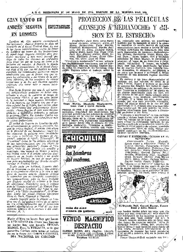 ABC MADRID 27-05-1964 página 109