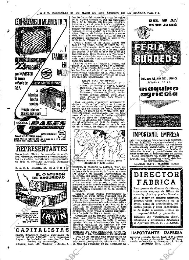 ABC MADRID 27-05-1964 página 110