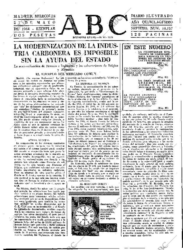 ABC MADRID 27-05-1964 página 63