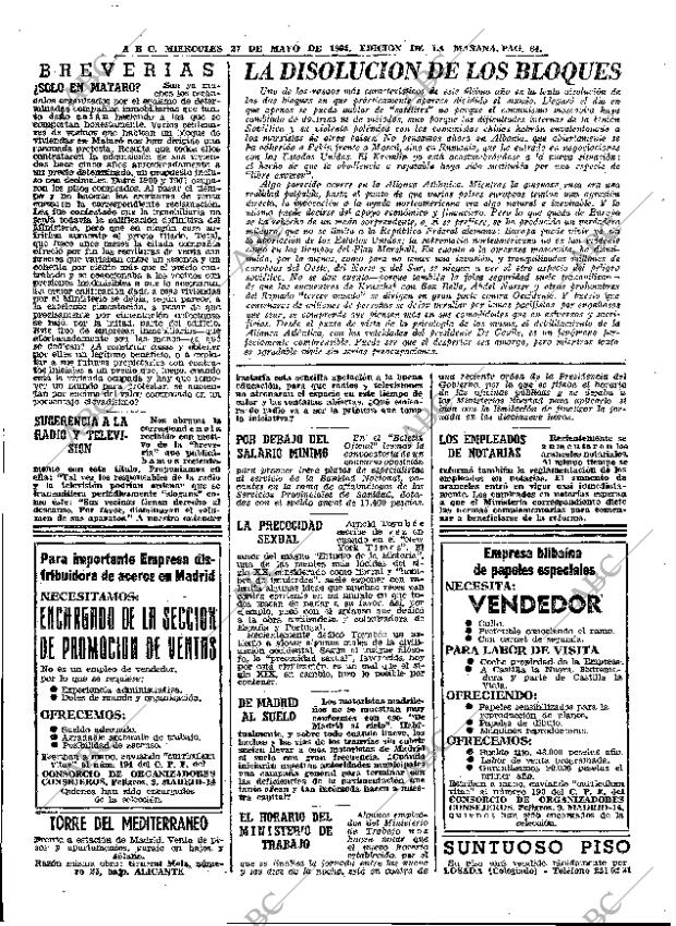 ABC MADRID 27-05-1964 página 64