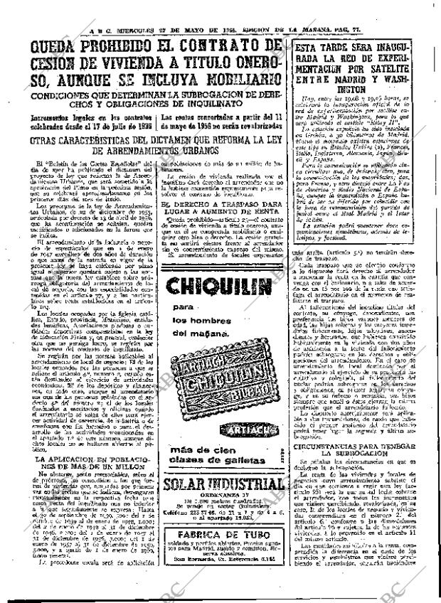 ABC MADRID 27-05-1964 página 77