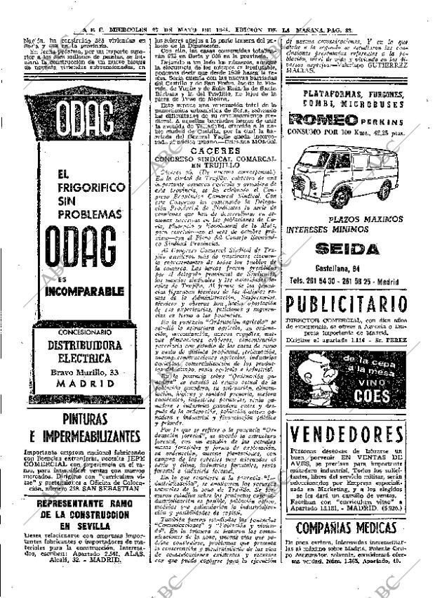 ABC MADRID 27-05-1964 página 82