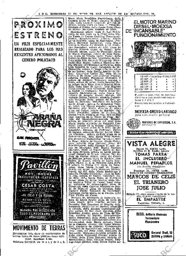 ABC MADRID 27-05-1964 página 90