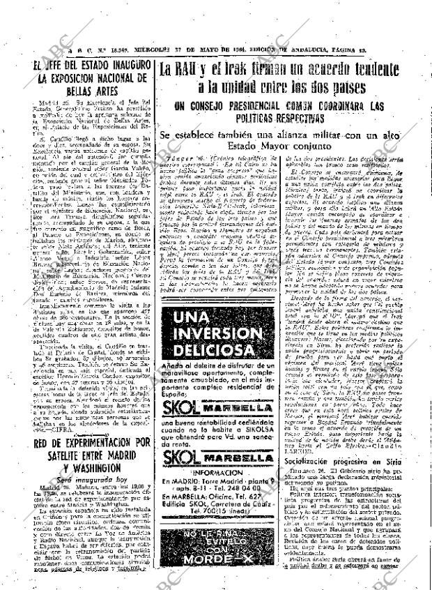 ABC SEVILLA 27-05-1964 página 49