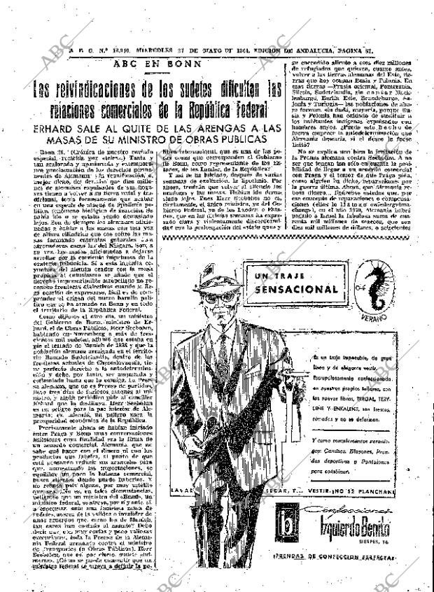 ABC SEVILLA 27-05-1964 página 51