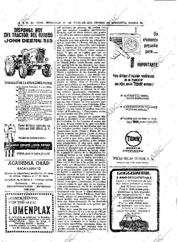 ABC SEVILLA 27-05-1964 página 52