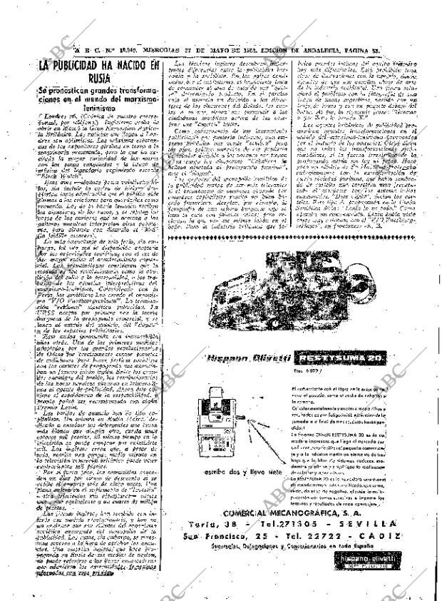 ABC SEVILLA 27-05-1964 página 53