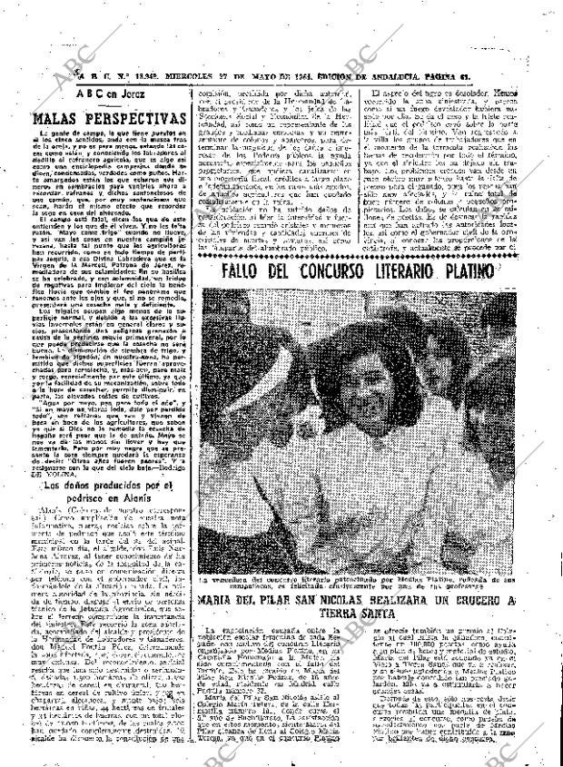 ABC SEVILLA 27-05-1964 página 61