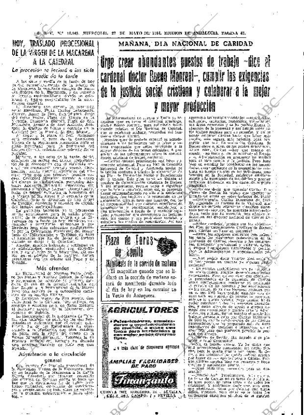 ABC SEVILLA 27-05-1964 página 67