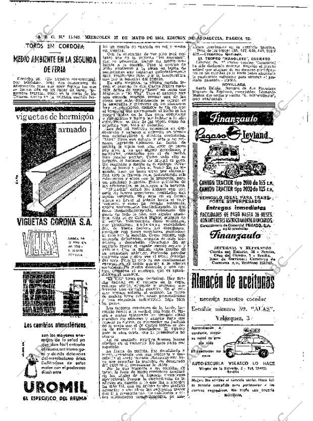 ABC SEVILLA 27-05-1964 página 72