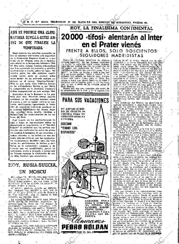 ABC SEVILLA 27-05-1964 página 81