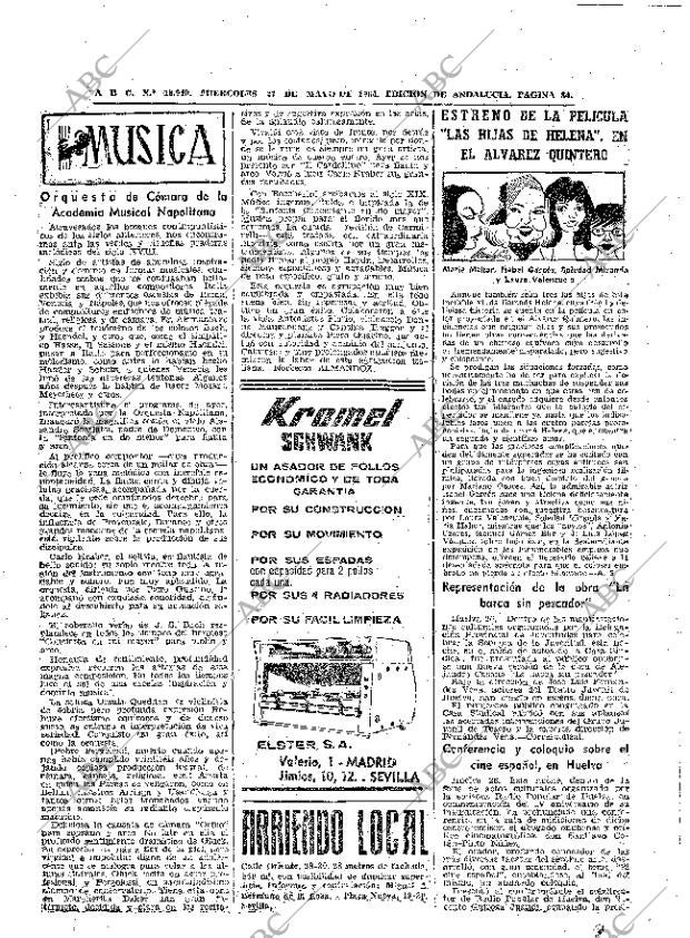 ABC SEVILLA 27-05-1964 página 84