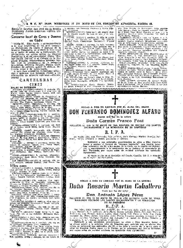 ABC SEVILLA 27-05-1964 página 85