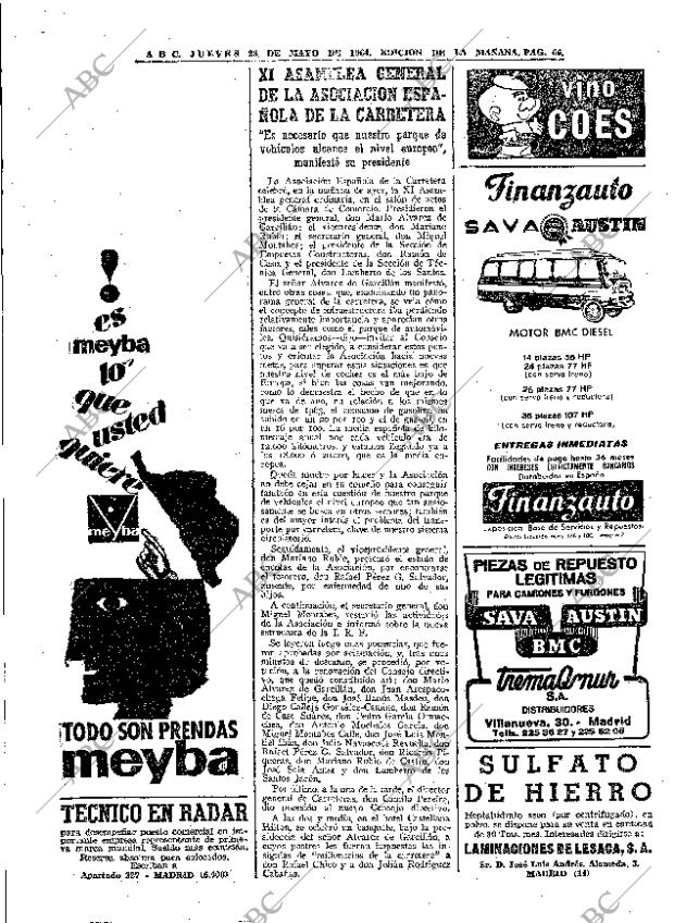 ABC MADRID 28-05-1964 página 66