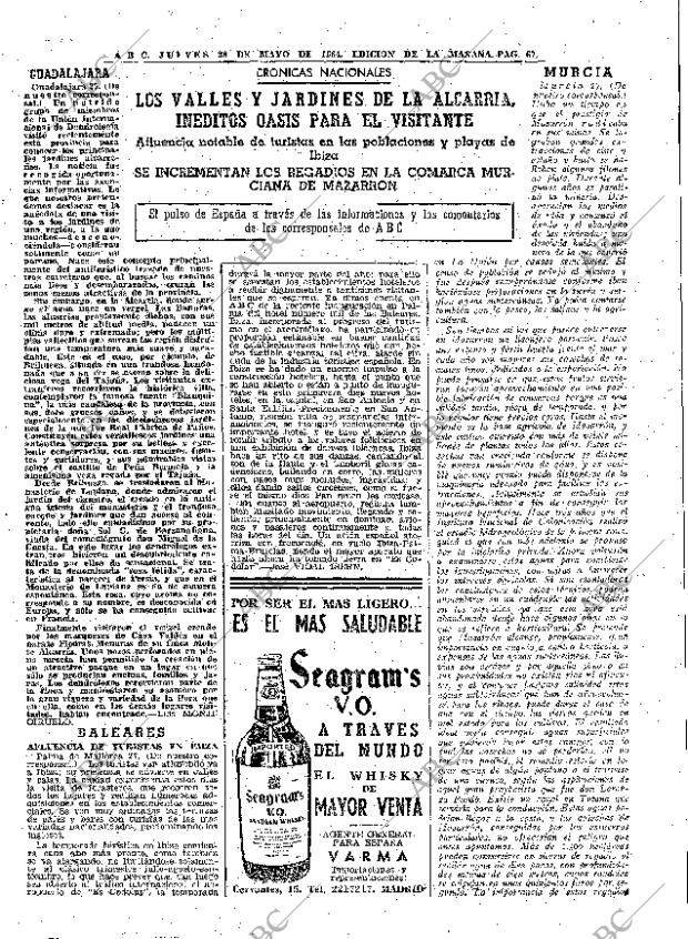 ABC MADRID 28-05-1964 página 67