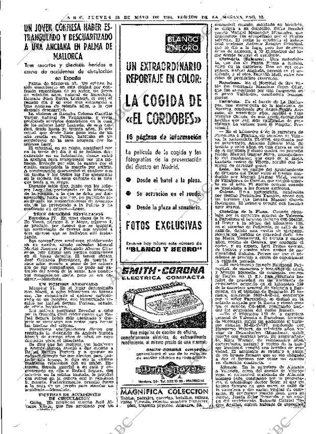 ABC MADRID 28-05-1964 página 72