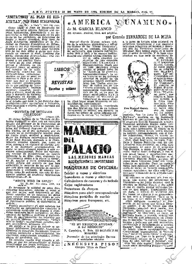 ABC MADRID 28-05-1964 página 77