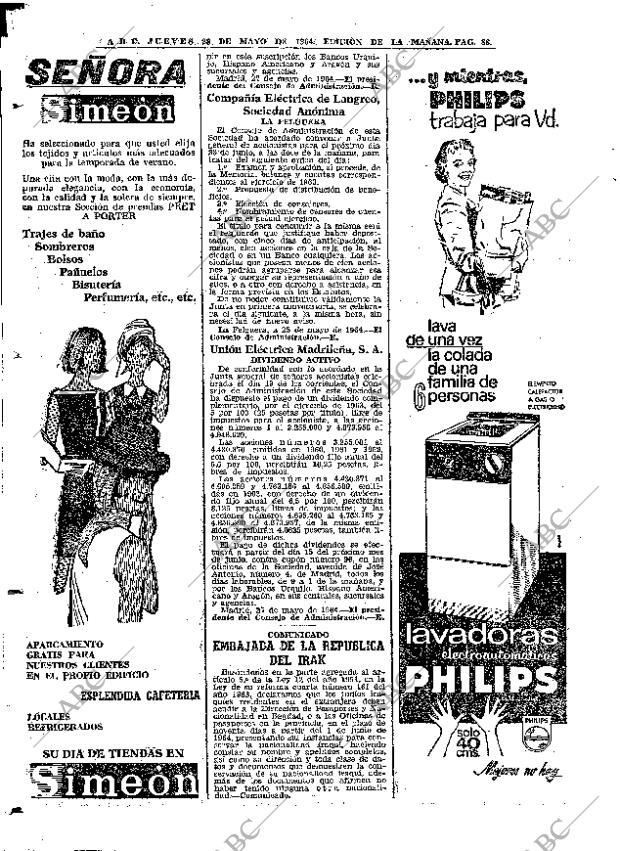 ABC MADRID 28-05-1964 página 88
