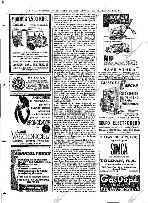 ABC MADRID 28-05-1964 página 90