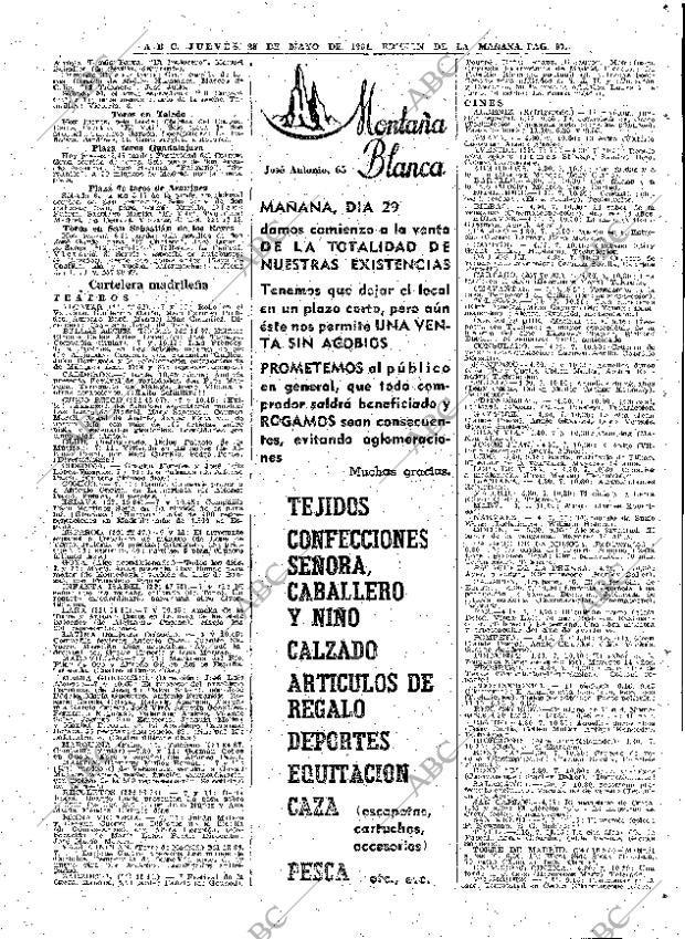 ABC MADRID 28-05-1964 página 97