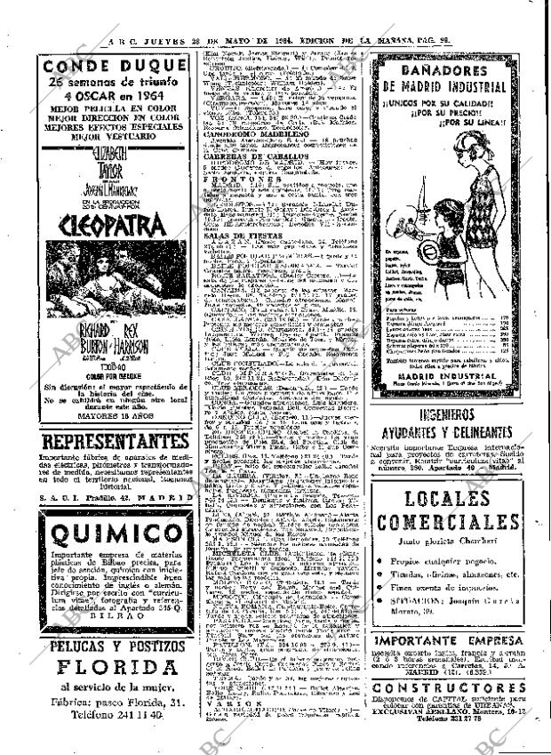 ABC MADRID 28-05-1964 página 99