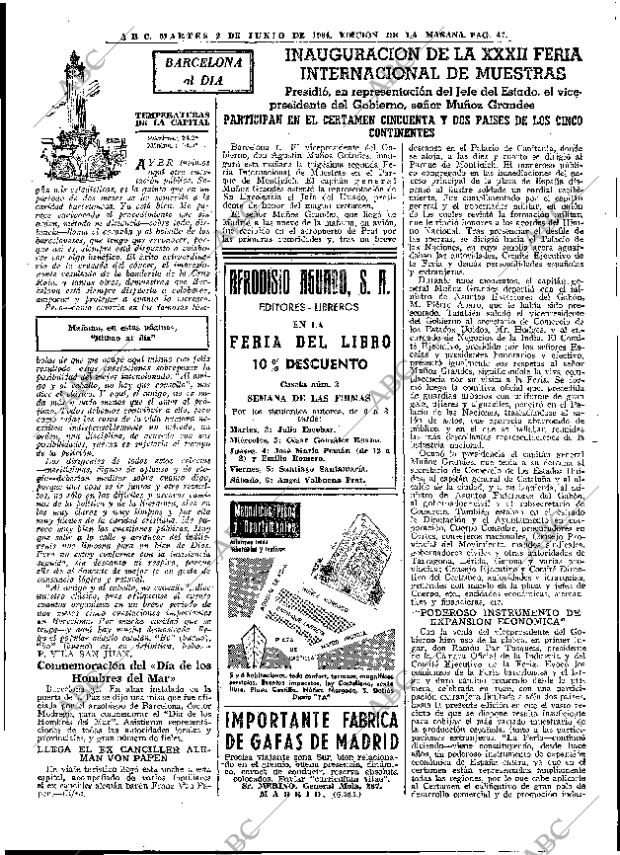 ABC MADRID 02-06-1964 página 47