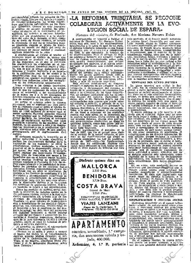 ABC MADRID 07-06-1964 página 84