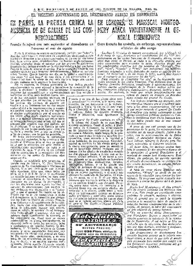 ABC MADRID 07-06-1964 página 91