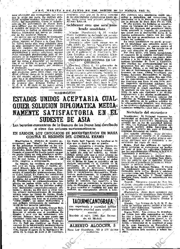 ABC MADRID 09-06-1964 página 54