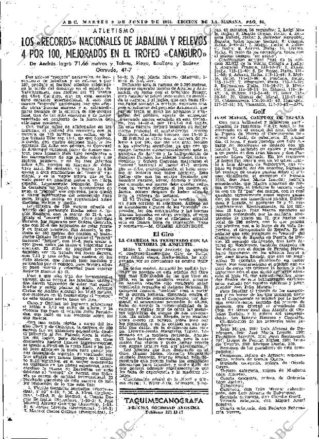 ABC MADRID 09-06-1964 página 84