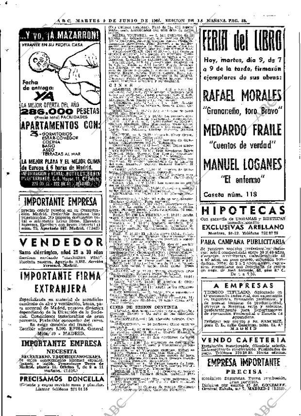 ABC MADRID 09-06-1964 página 88