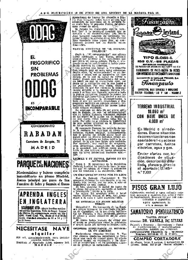 ABC MADRID 10-06-1964 página 68