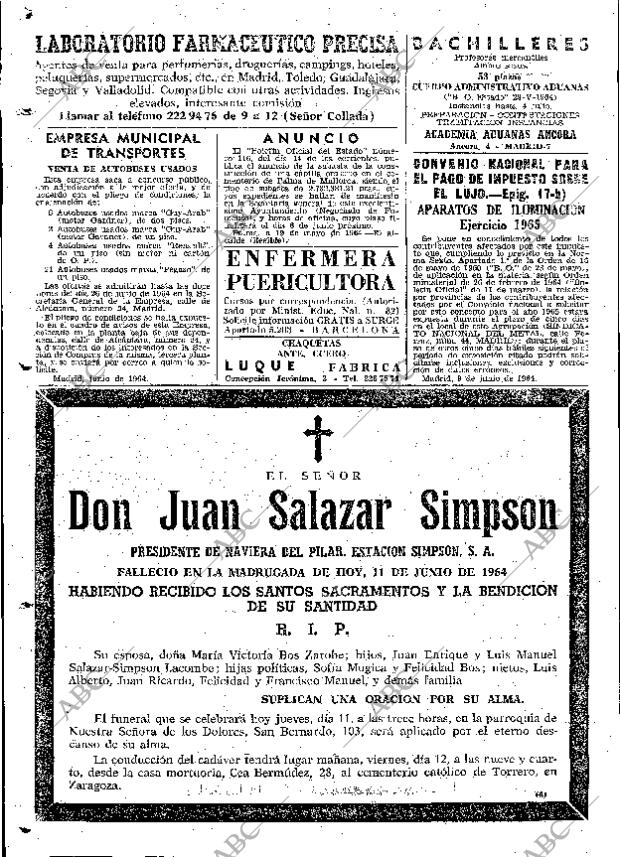 ABC MADRID 11-06-1964 página 108