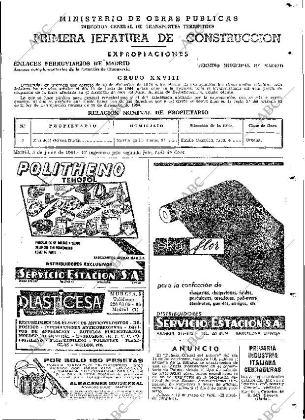 ABC MADRID 11-06-1964 página 109