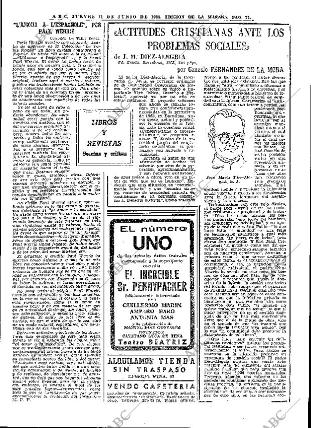 ABC MADRID 11-06-1964 página 77
