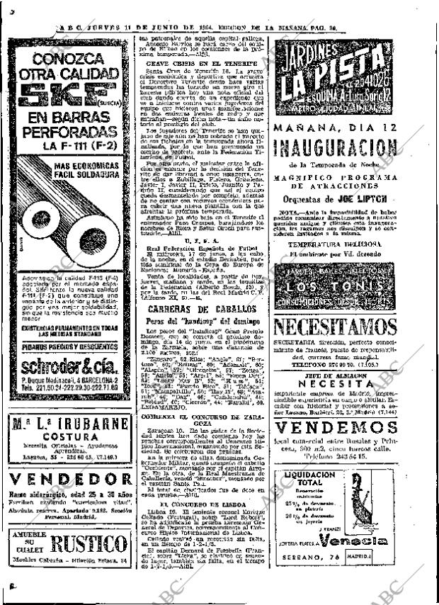 ABC MADRID 11-06-1964 página 86