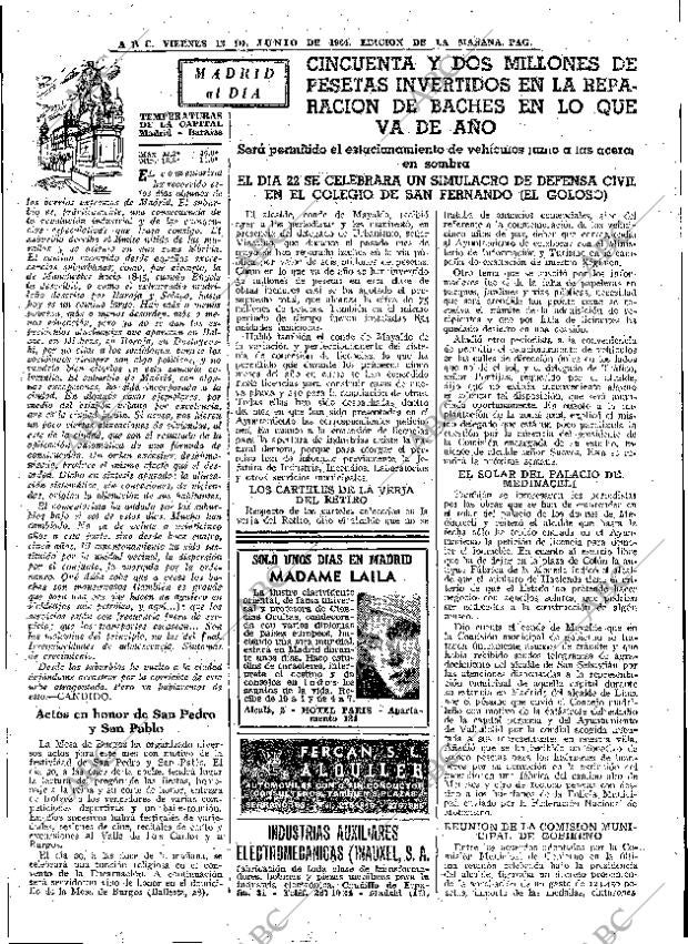 ABC MADRID 12-06-1964 página 73