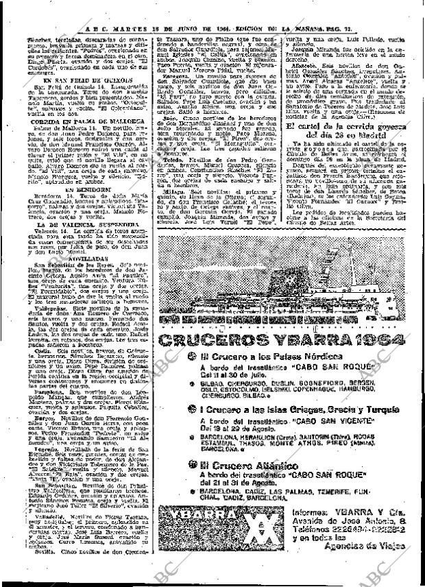 ABC MADRID 16-06-1964 página 73