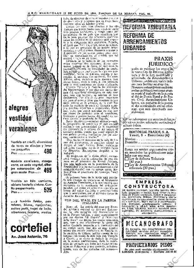 ABC MADRID 17-06-1964 página 60