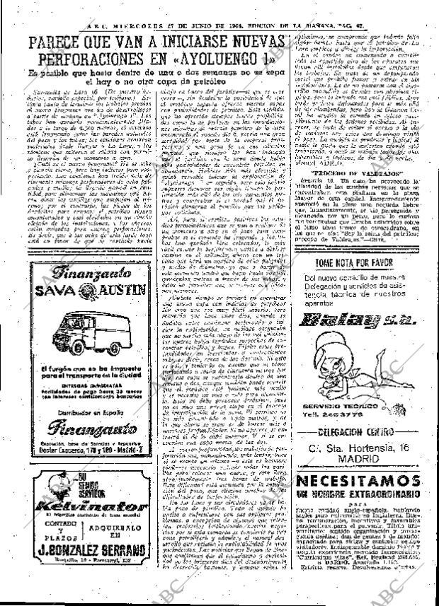 ABC MADRID 17-06-1964 página 67