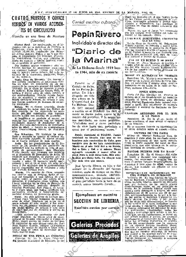 ABC MADRID 17-06-1964 página 68