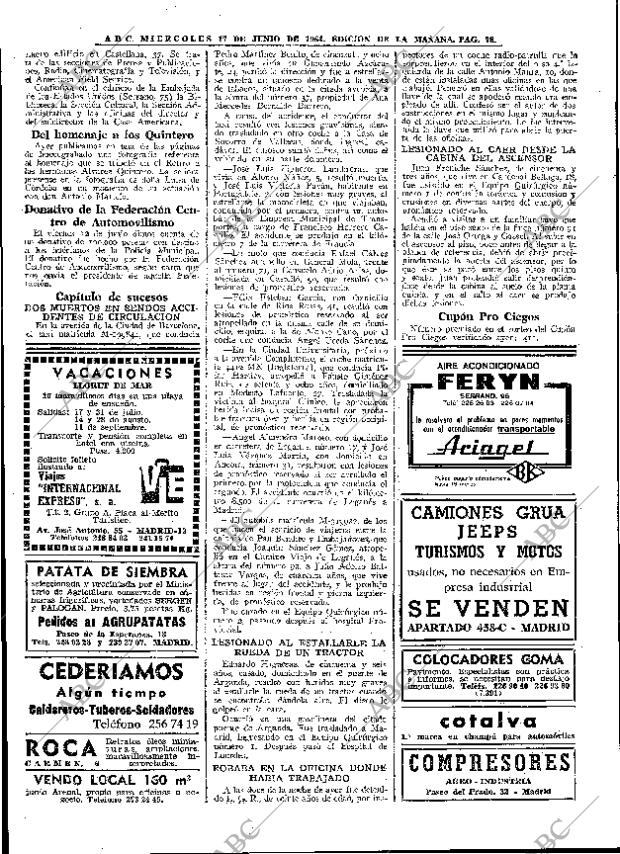 ABC MADRID 17-06-1964 página 78