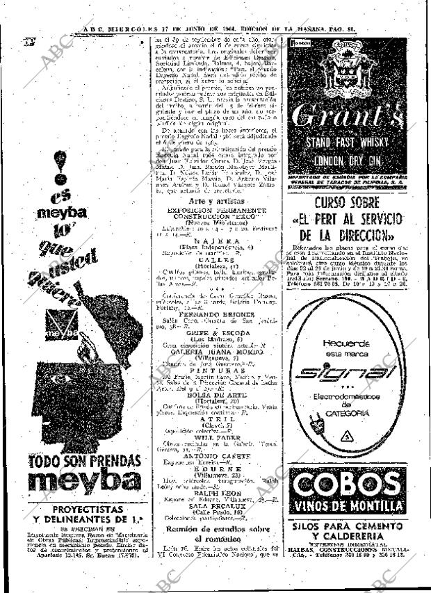ABC MADRID 17-06-1964 página 80