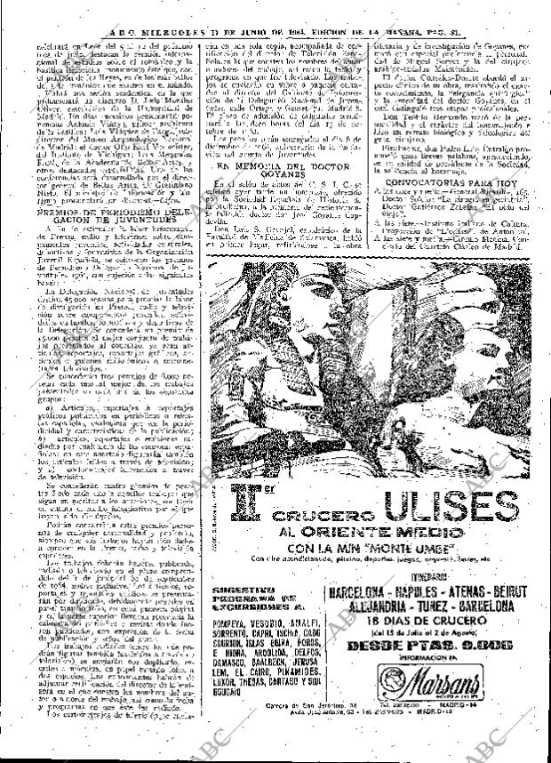 ABC MADRID 17-06-1964 página 81