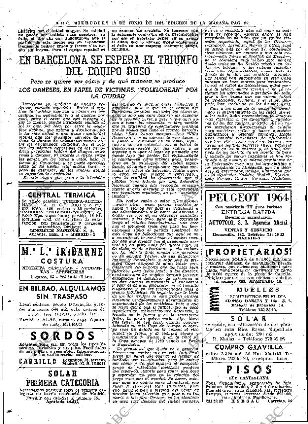 ABC MADRID 17-06-1964 página 86