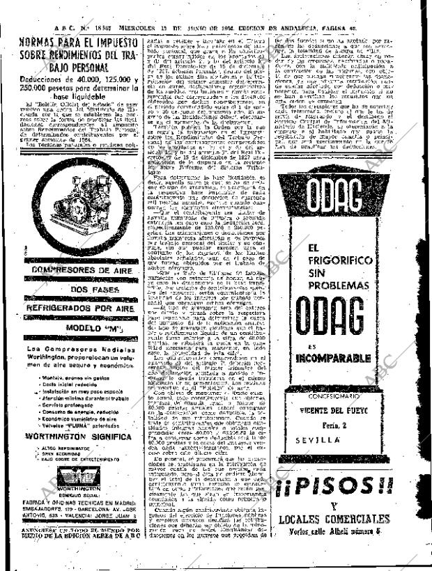 ABC SEVILLA 17-06-1964 página 48