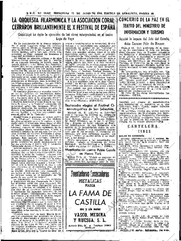 ABC SEVILLA 17-06-1964 página 59