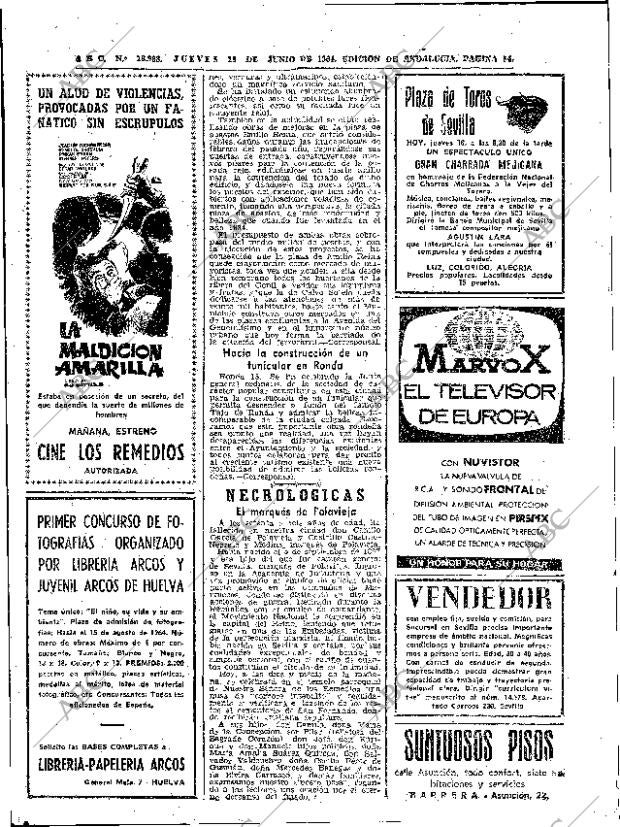 ABC SEVILLA 18-06-1964 página 54
